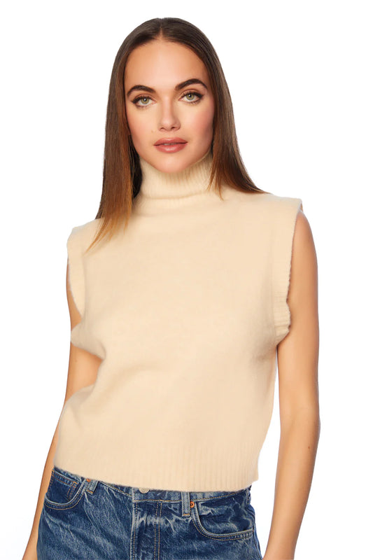 Mock Sleeveless Sweater