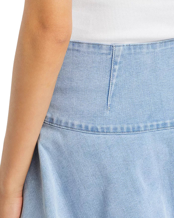 Adella Denim Skirt in Light Blue