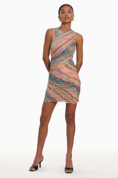 Romina Dress in Carousel Stripe - FINAL SALE