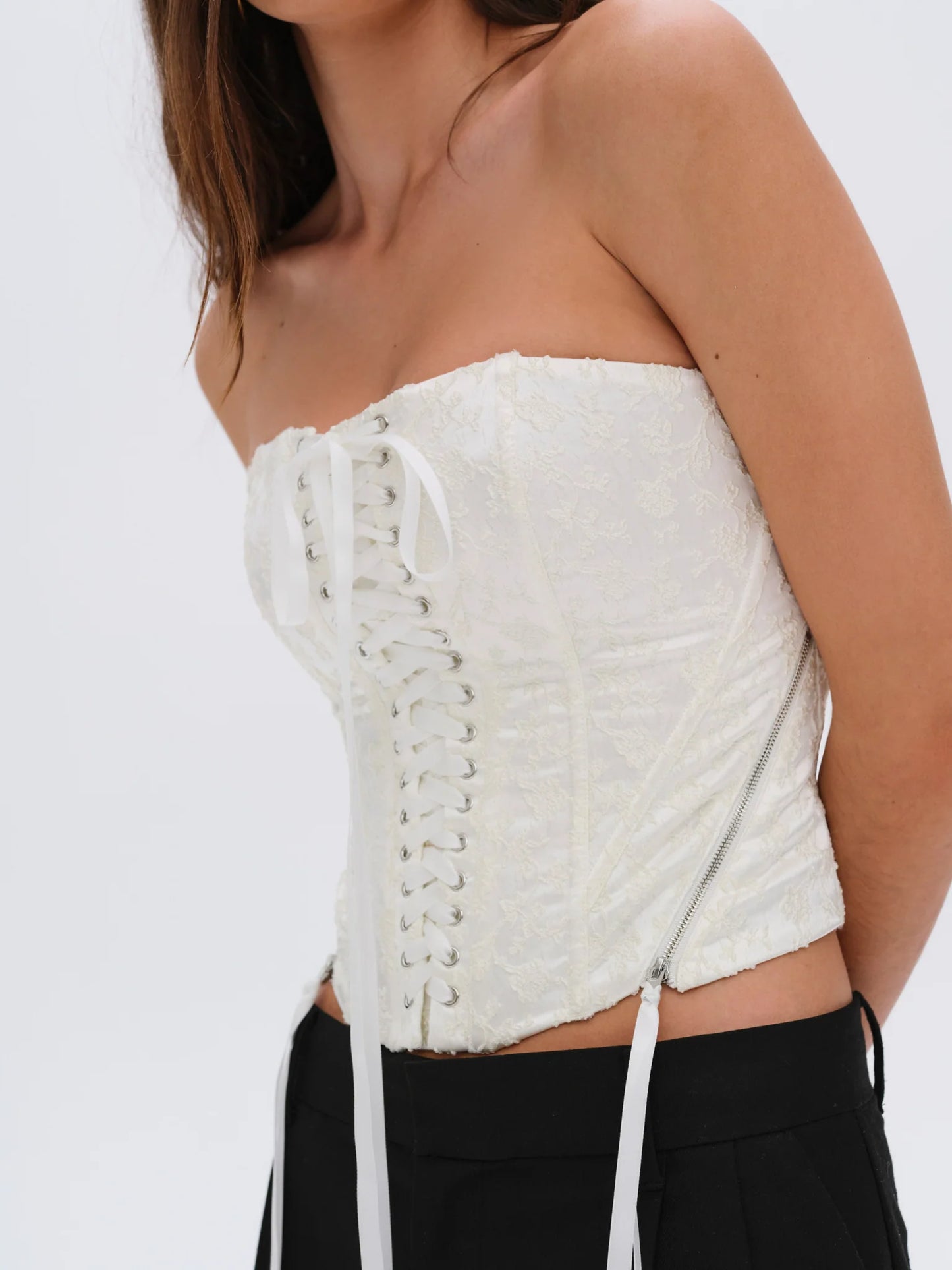 Lilibet Corset Top in White