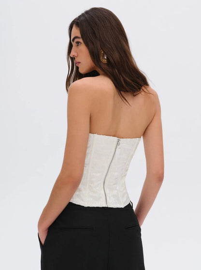 Lilibet Corset Top in White