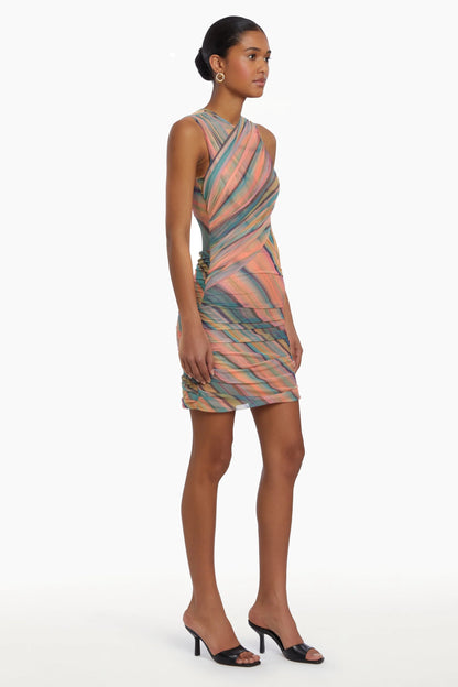 Romina Dress in Carousel Stripe - FINAL SALE