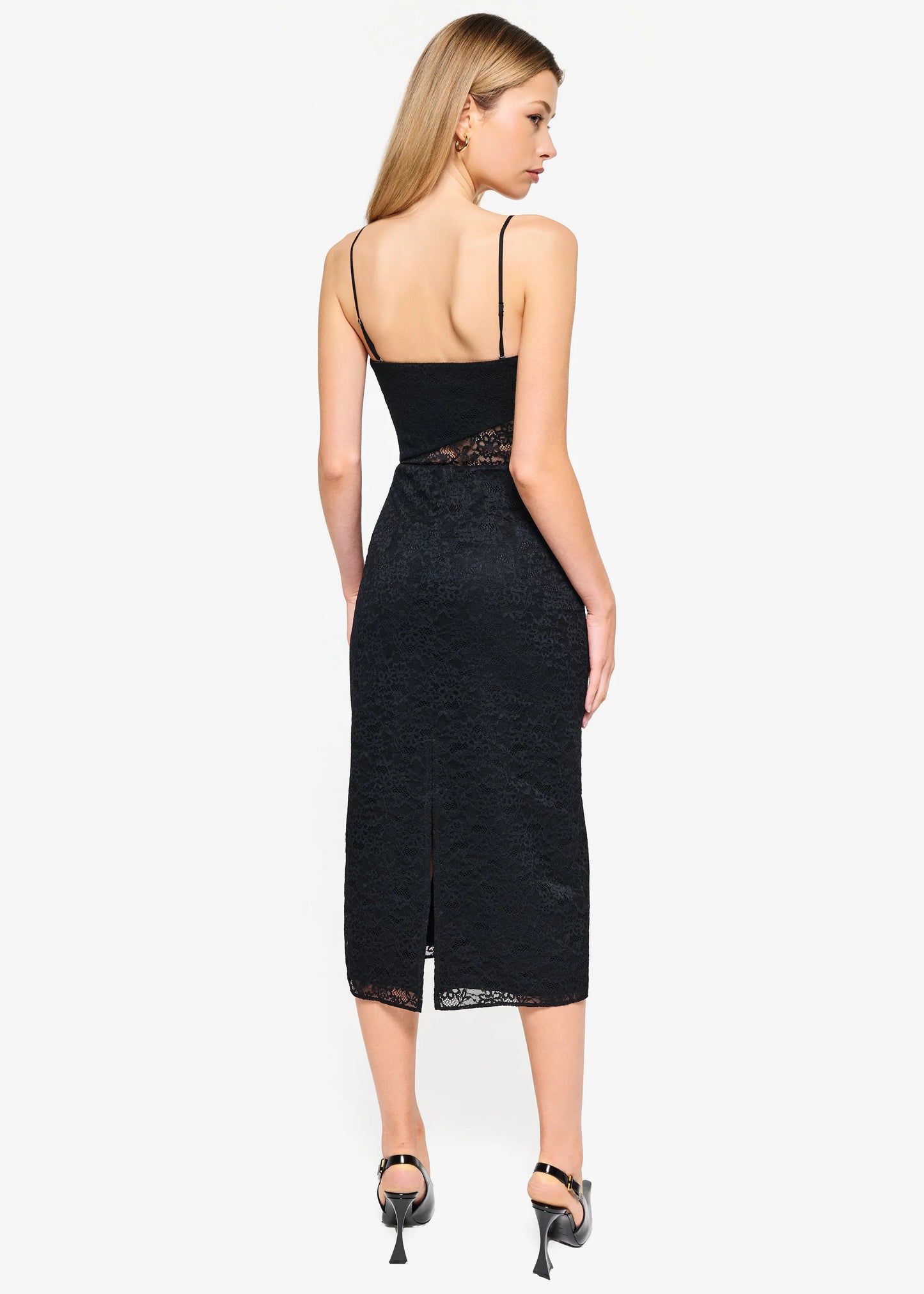 Marseille Lace Dress in Black