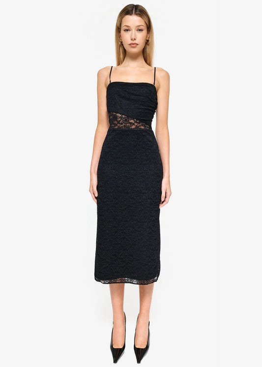 Marseille Lace Dress in Black