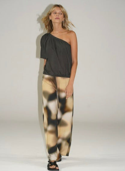 Trento Drawstring Pant in Asteras Print - FINAL SALE