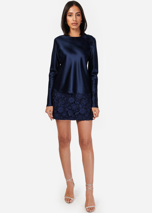 Shireen Top in Navy