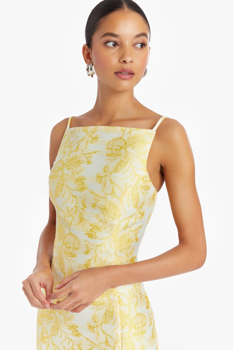 Molly Dress in Electric Yellow