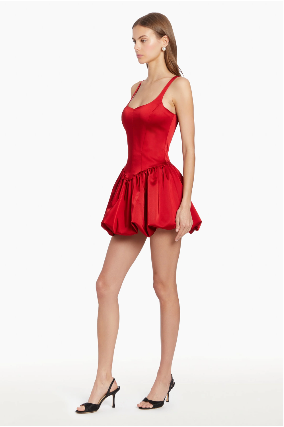 Bettina Skort Romper in Ruby